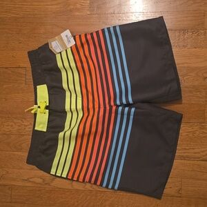 THEREABOUTS BRAND BOY'S MULTI COLORED SWIM TRUNKS BOARD SHORTS SIZE 18/20 HUSKY